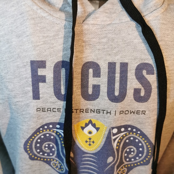 Old School Grey Hoodie Sz. S Cute and Fashionable - Picture 11 of 15